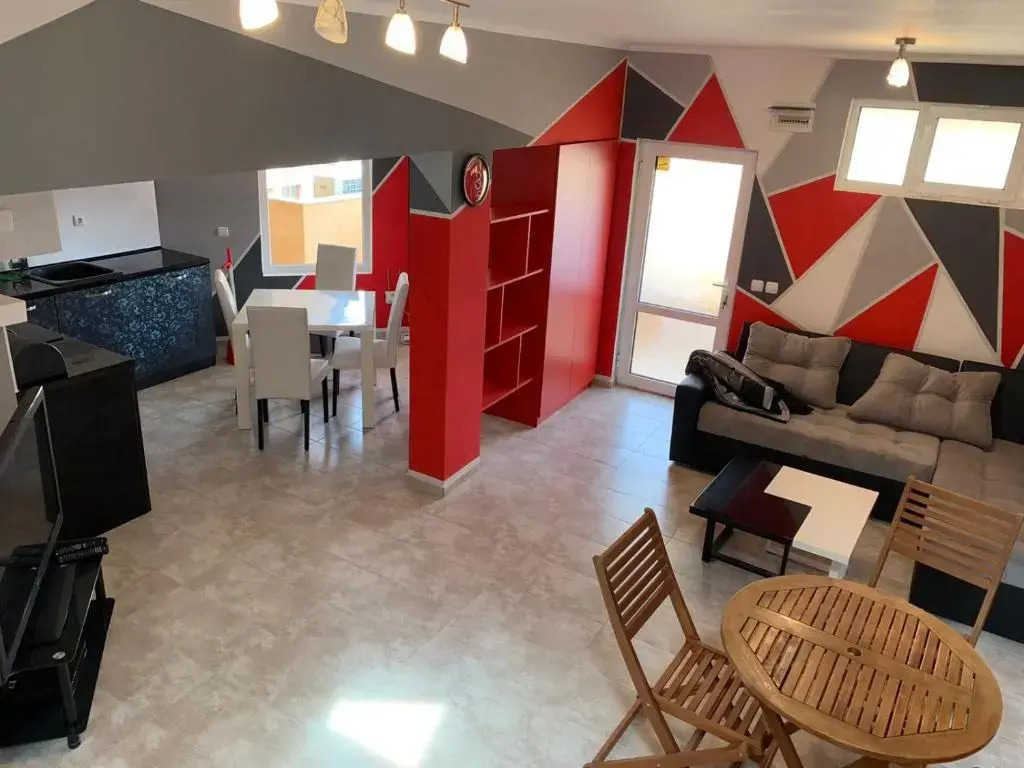 2-bedroom, 1- living room with folding divan, apartment with swimming pool and terrace