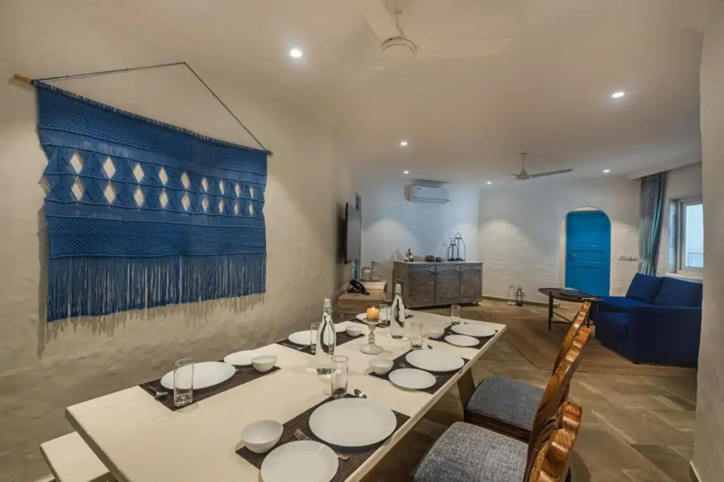 SaffronStays Kairos Zeus, Karjat - Greek style pool villa near Camp Max