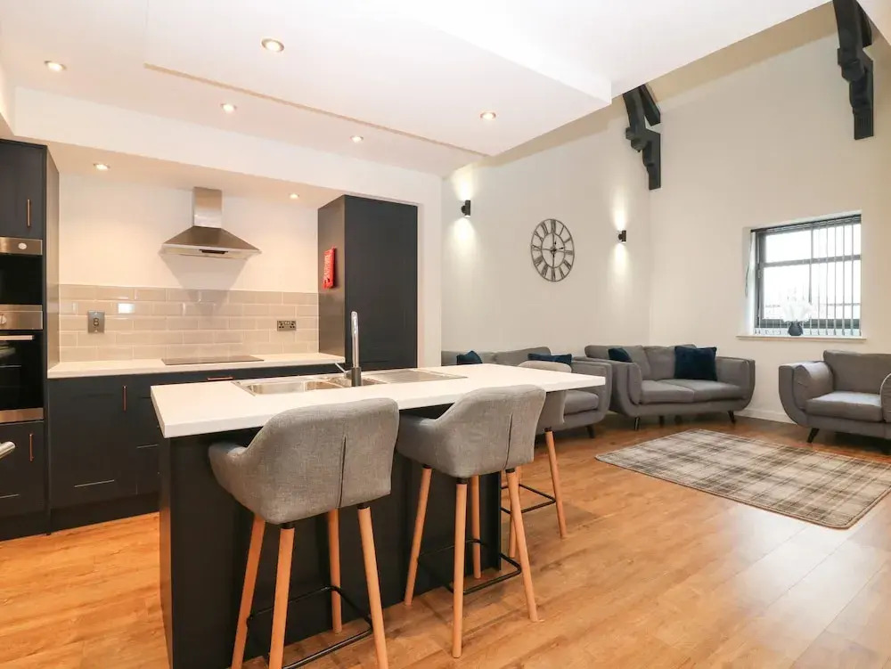 The Reception Room at The Institute Executive Apartments