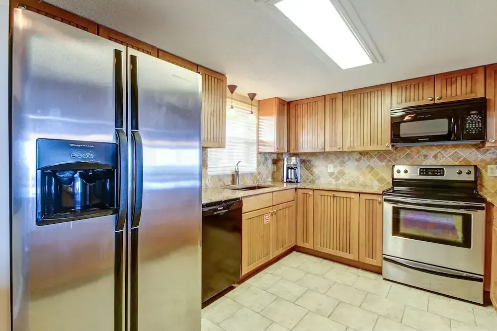 Oceanfront Condo with Spacious Patio and Private Walkway to the Beach