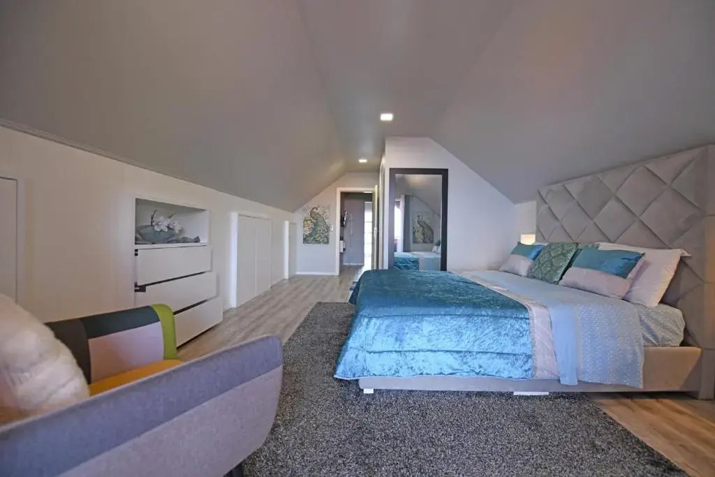 Studio privado com vista mar e montanha