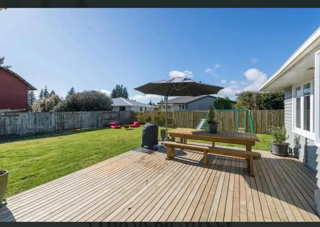 Cosy family home with a sunny deck