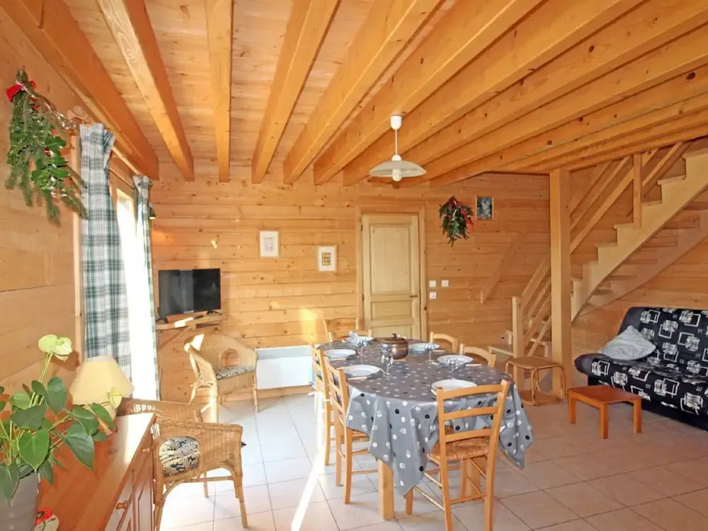 Wooden Chalet With a Washer, Near a Lake