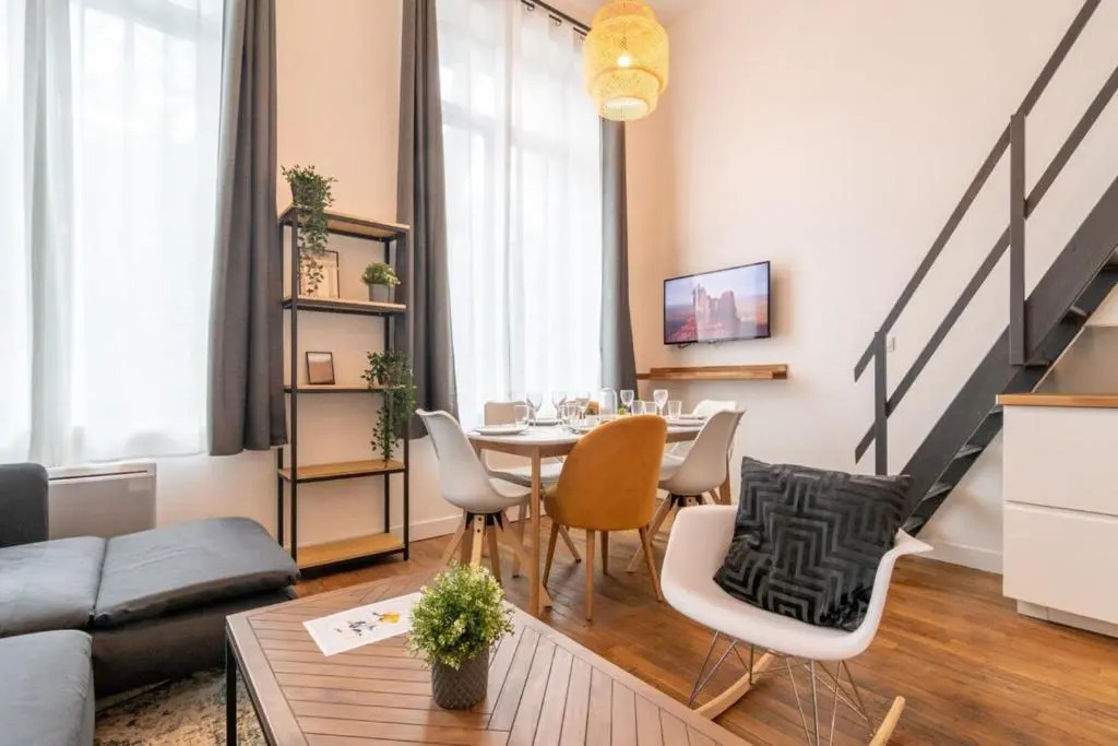 Lille Centre - Beautiful bright apartment 6pax 3BR