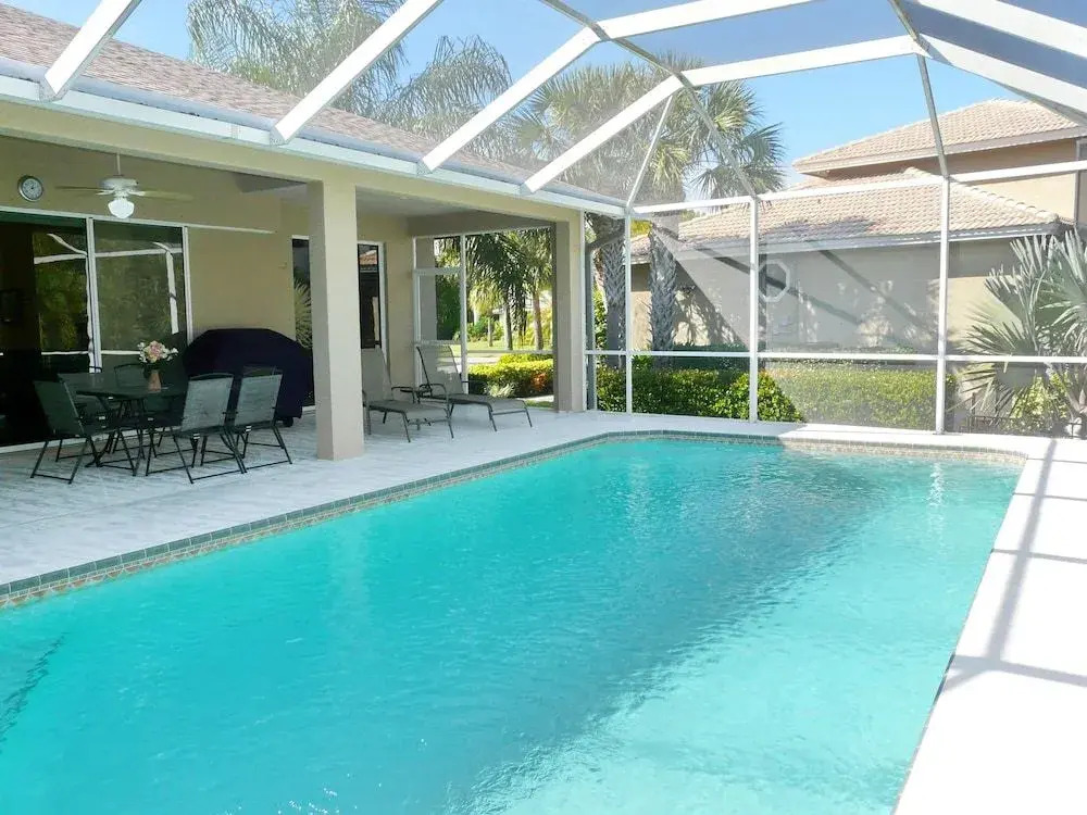 Peaceful home with pool and steps to beach/dining