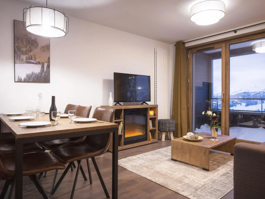 Modern apartment in authentic ski village les Saisies