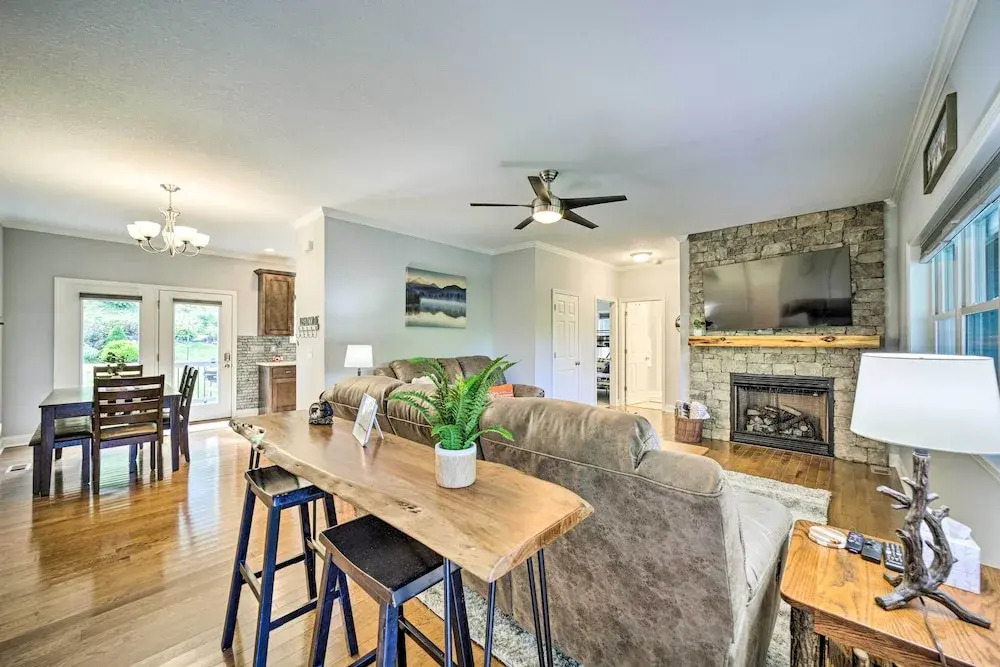 Striking Waynesville Home w/ Mtn Views & Deck