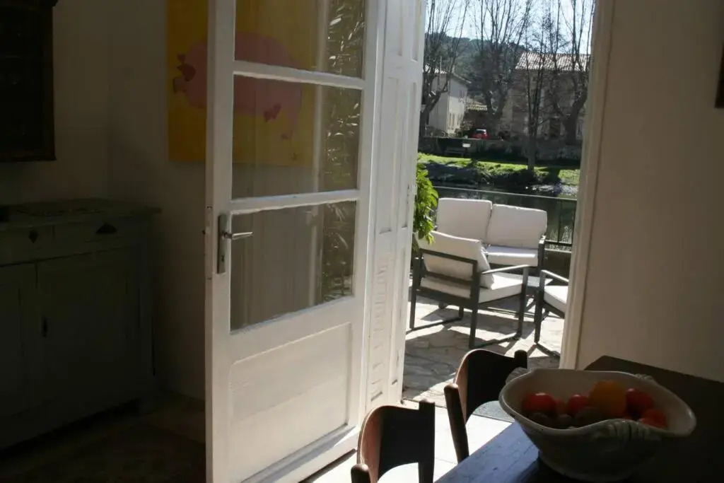 Character filled house overlooking the River Cesse