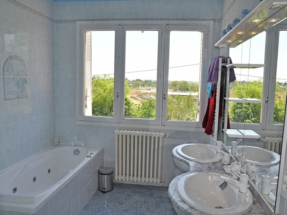 Villa with heated swimming pool and spectacular view in diverse surroundings