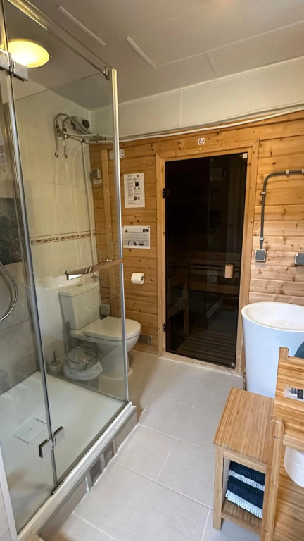 Studio with sauna