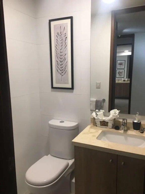 Departamento blanco en Las Condes