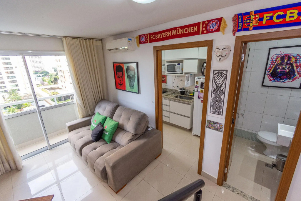 Duplex De 1 Quarto único No Setor Bueno   Ed. The Expression   Tdh516