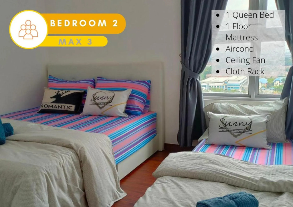 3R2B City View Cozy Home @ Bukit Rimau, Wifi, 9 Pax