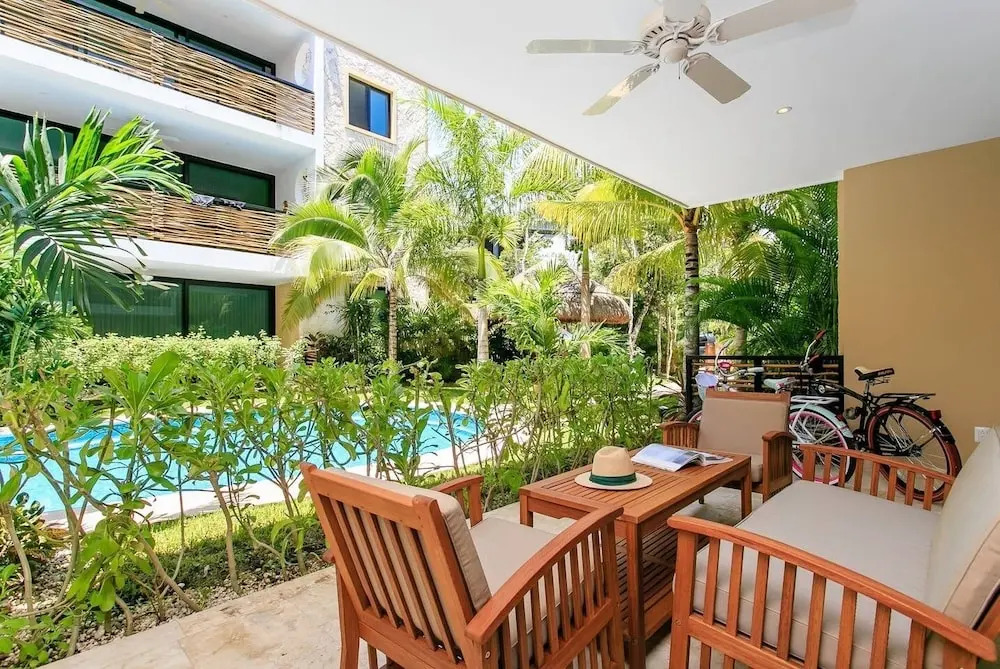 Poolfront Tulum Condo! Near Mayan Ruins & Beach by Stella Rentals