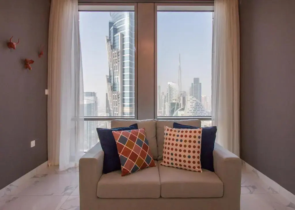 Burj Khalifa view from ALL rooms Brand New 3BR - Noora