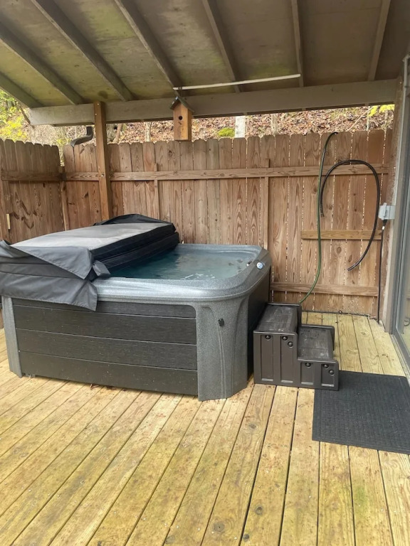 King Bed Fireplace Hot Tub Foos Ball