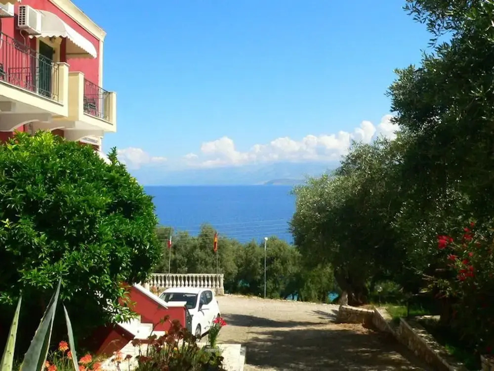 Apraos Bay Hotel In Kalamaki Beach, a nice view over the whole Apraos Bay