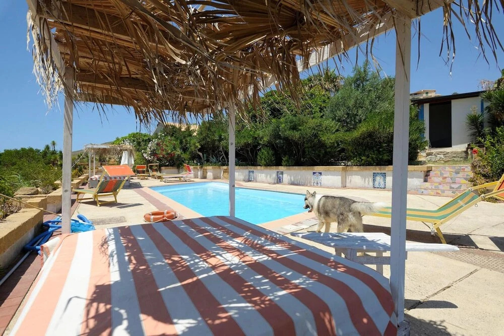 Apartment With one Bedroom in Realmonte, With Wonderful sea View, Shared Pool, Furnished Terrace - Near the Beach