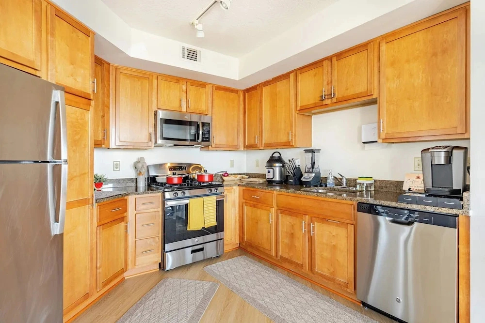 Downtown Silver Spring 2BR Skyline Balcony Suite Walkable to DC Metro Luxepad