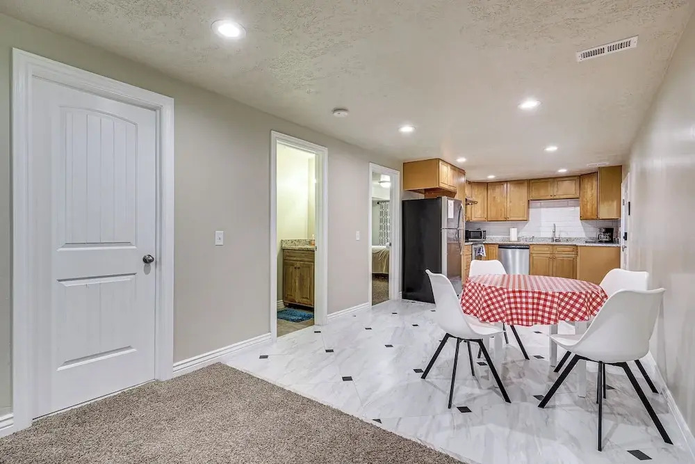 Home Theater & Patio: South Jordan Basement Unit