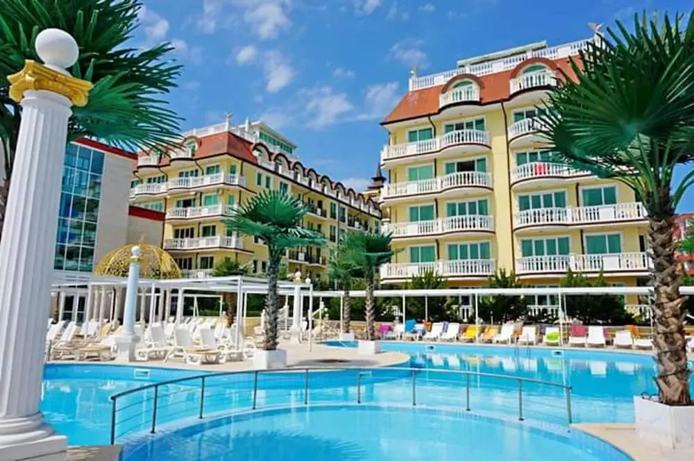 Studio in Elenite, With Wonderful sea View, Shared Pool, Furnished Balcony Near the Beach