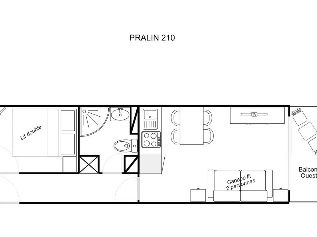 Appartement Méribel, 2 pièces, 4 personnes - FR-1-182-208