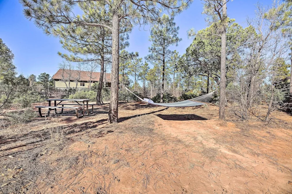 Hot Tub & Ponderosa Views! Luxe Cabin in Lakeside
