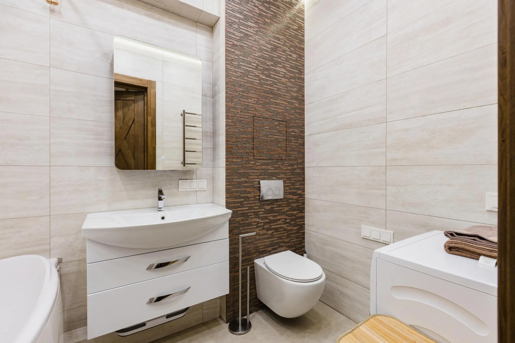 Studio with designer renovation