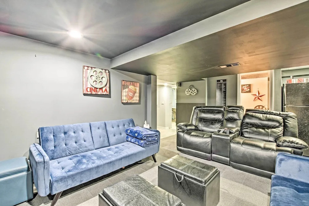 Lakefront Home w/ Game Room, Theater & Dock!