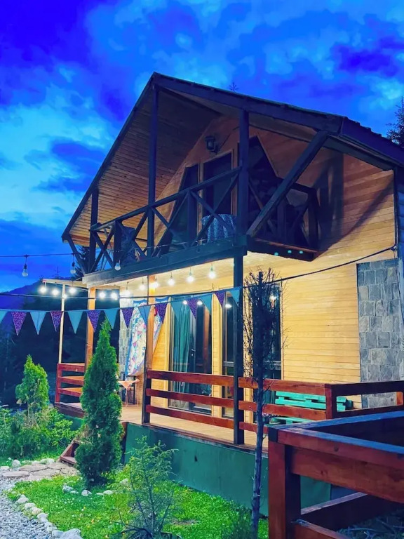 Wooden Huts in Mestia