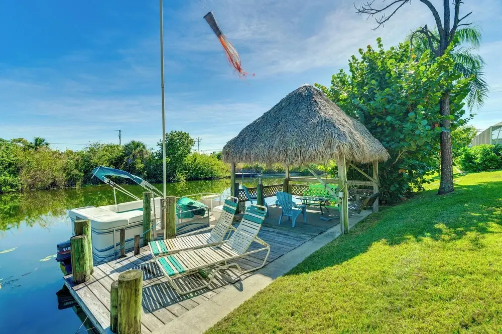 Canal-front Escape w/ Dock & Pool in Cape Coral