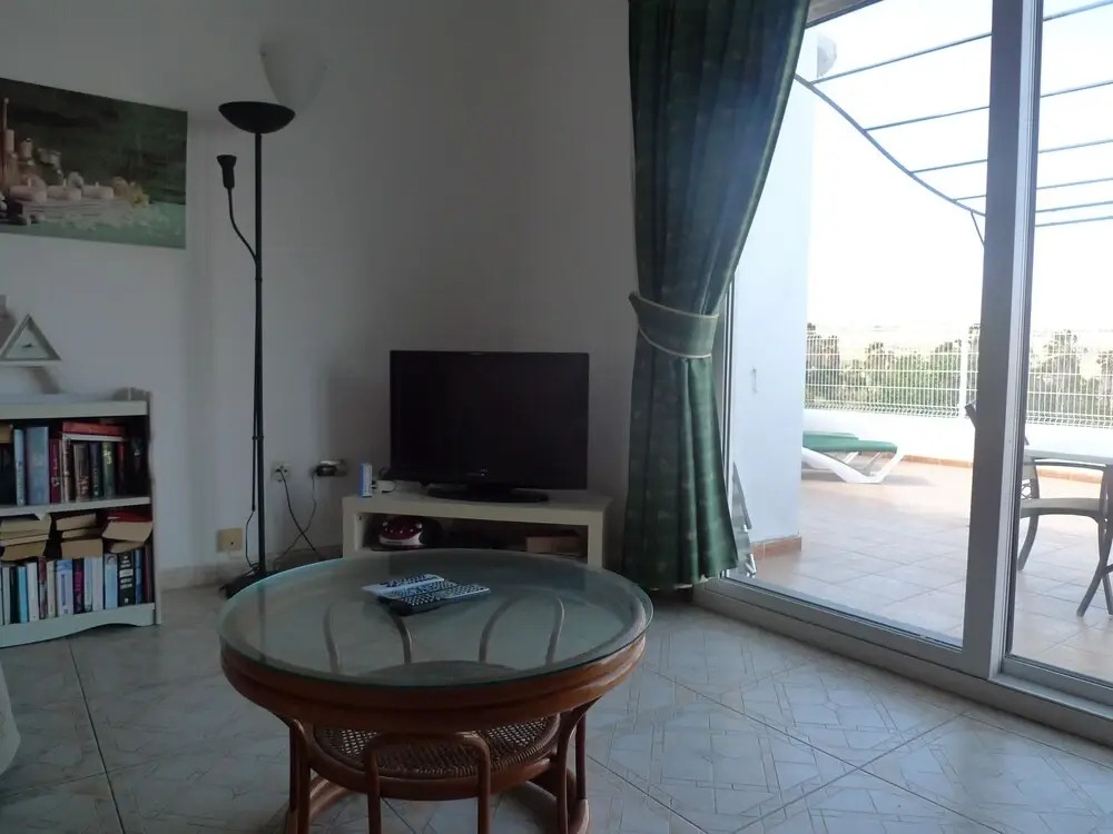 Pool side 2 Bed link Villa with Free WiFi. Superb Golf, Sea & mountain views.