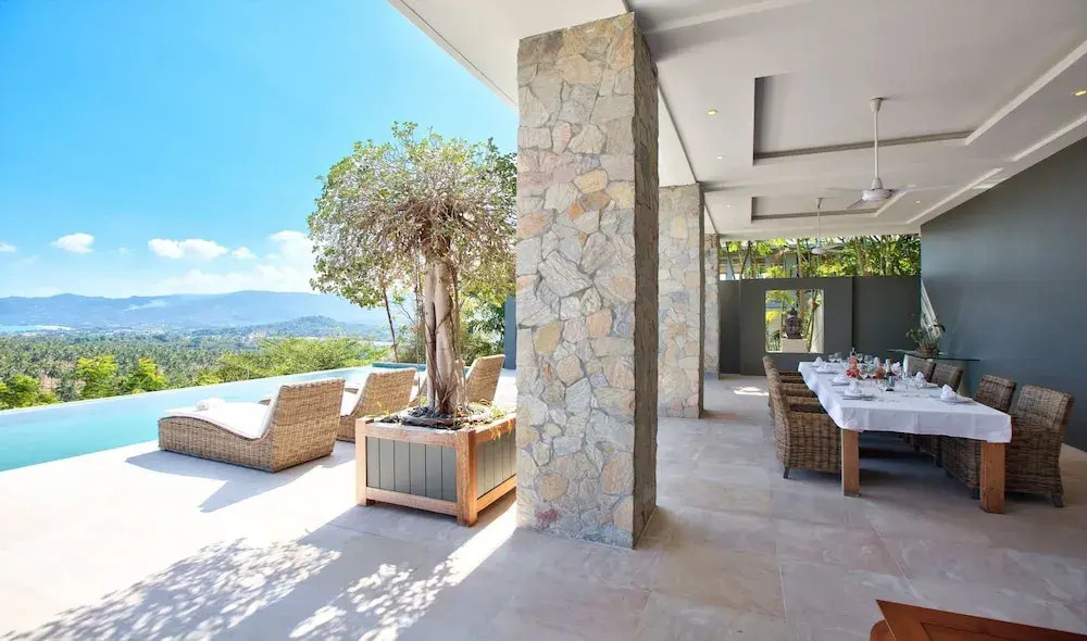 Villa Kohia, stunning sea views, breakfast, serviced daily, private dining service on request, North Chaweng