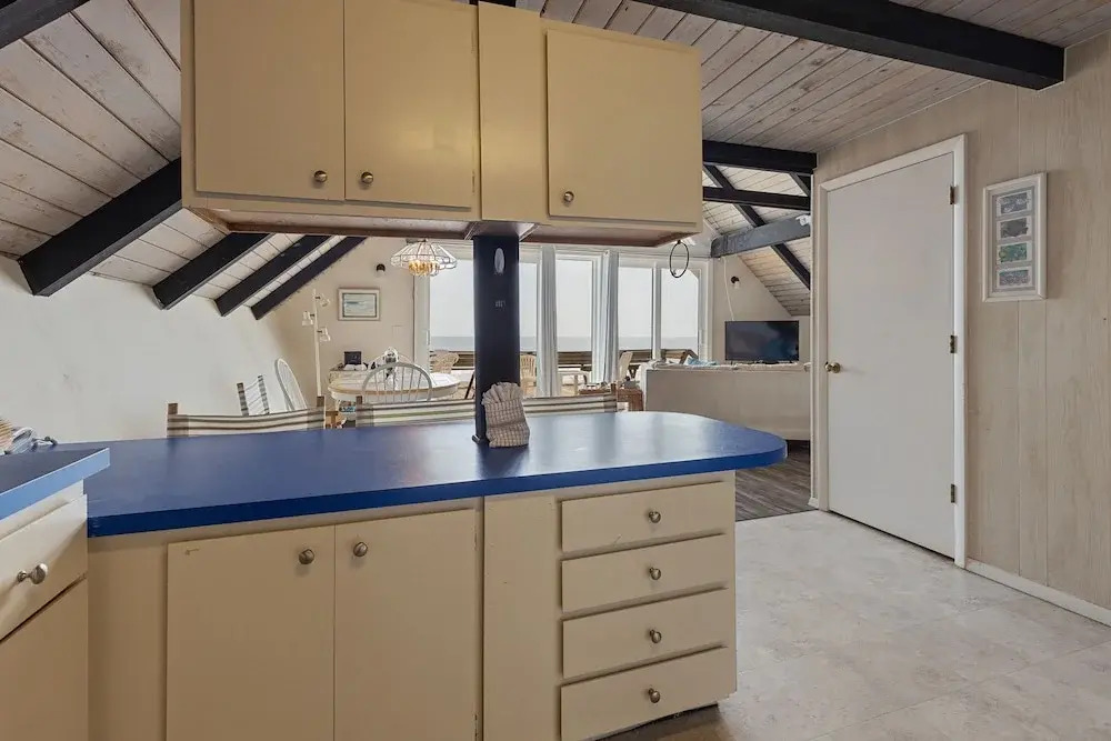 A-frame Beach House Steps From the Ocean With Deck & Central AC