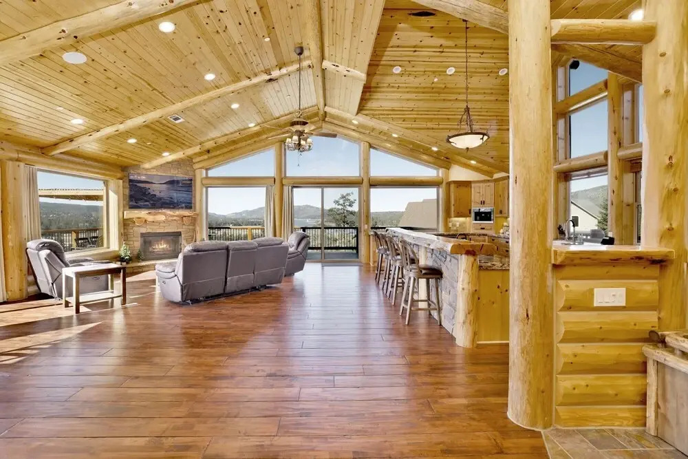 2206-golden Oak Log Cabin 7 Bedroom Home by RedAwning
