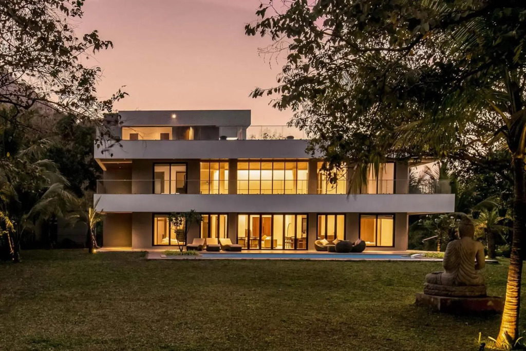 Reflection House by StayVista with Pool, Terrace bar, Indoor games & Exquisite interiors in a nutshell