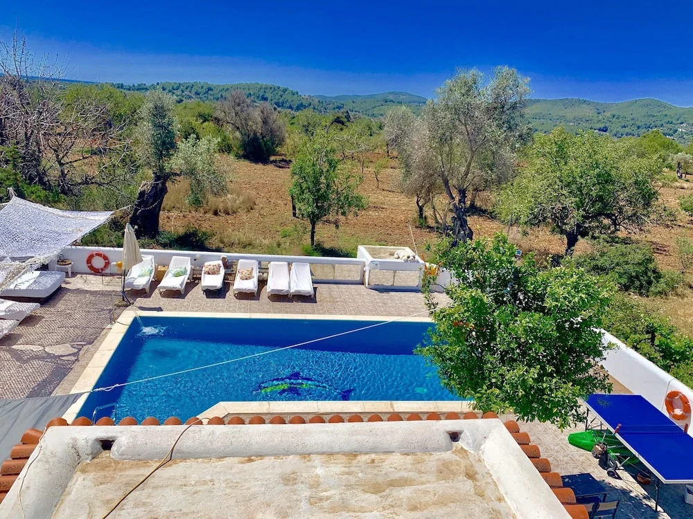 Studio in Ibiza, Santa Eulària Des Riu, with Wonderful Mountain View, Private Pool, Enclosed Garden - 4 Km From the Beach