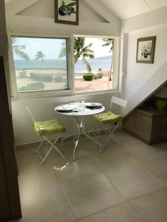 Studio in Sandy Ground, With Wonderful sea View, Pool Access, Enclosed Garden - 50 m From the Beach