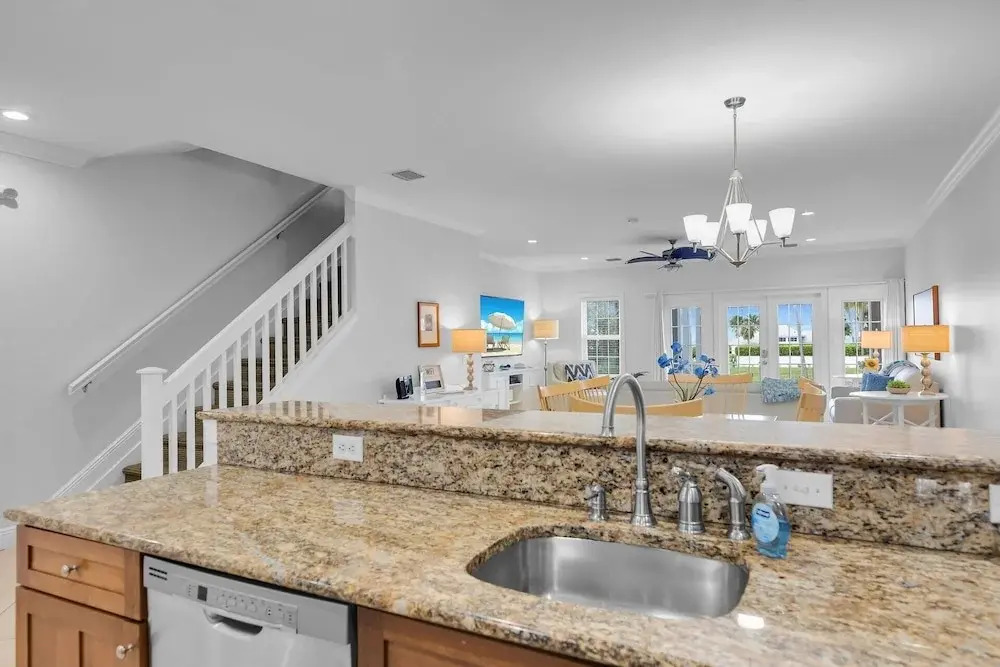 Waterfront luxury Villa 43 with spectacular sunset views and boat slip townhouse
