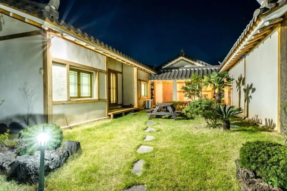 Stone Statue Village Hanok