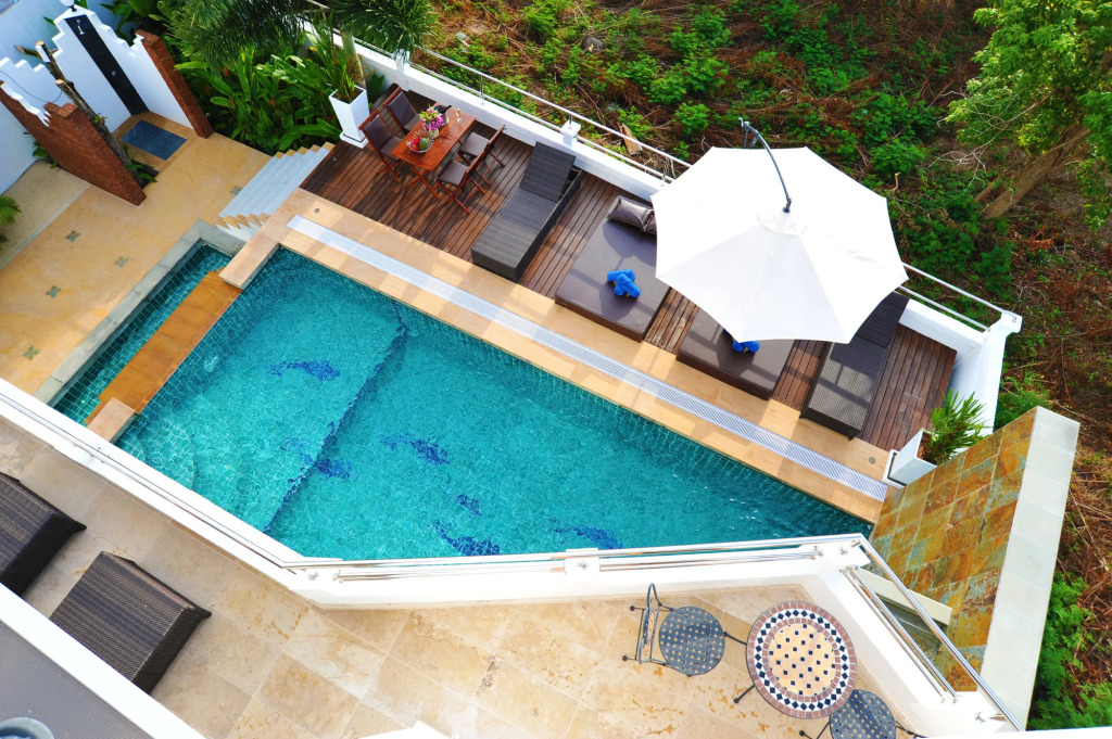 Thai Villa Melitta Bangrak Bohput, Beach, Pool, SeaViews, 6-enSuite, Full Villa, Luxury, AAA Location Koh Samui