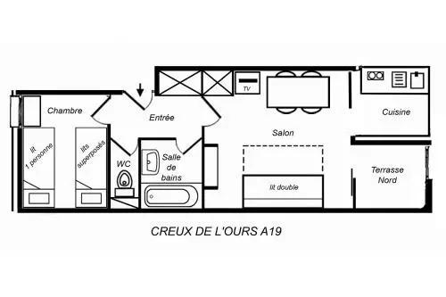 Residence Creux De l'ours Rouge