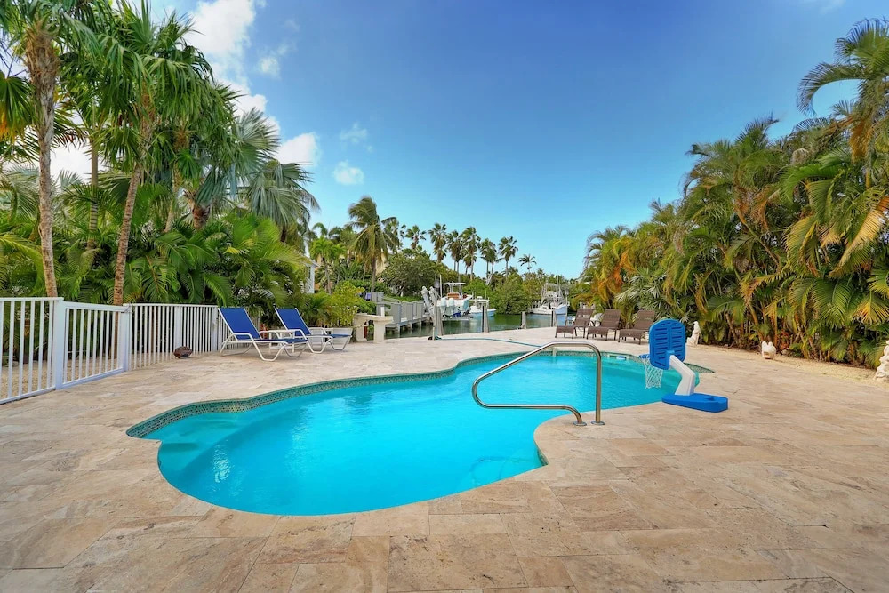 Waterfront Luxury Home with Pool and Boat Dock home