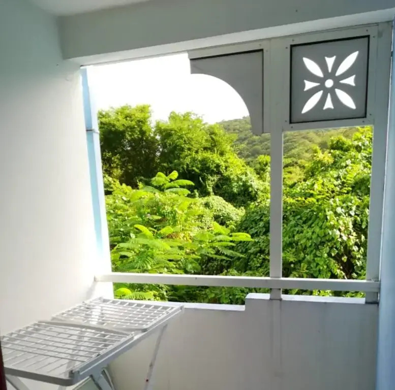 Appartement d'une chambre avec piscine partagee jardin clos et wifi a Sainte Anne a 1 km de la plage