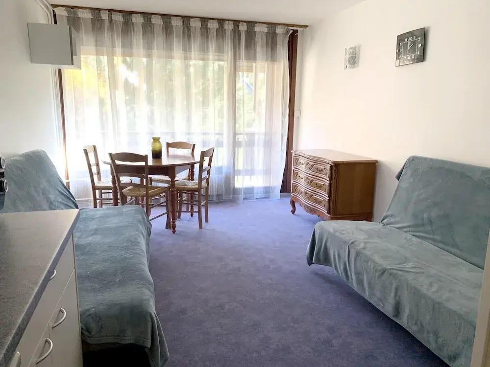 Studio in Mont-de-lans, With Wonderful Mountain View and Furnished Balcony - 10 m From the Slopes