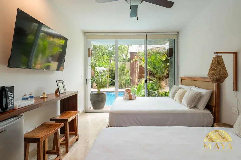 NHOA 107A Lux 2BR Condo Pool access in Aldea Zama
