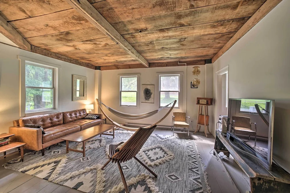 Game Room & Fire Pit: Peaceful Catskills Farmhouse