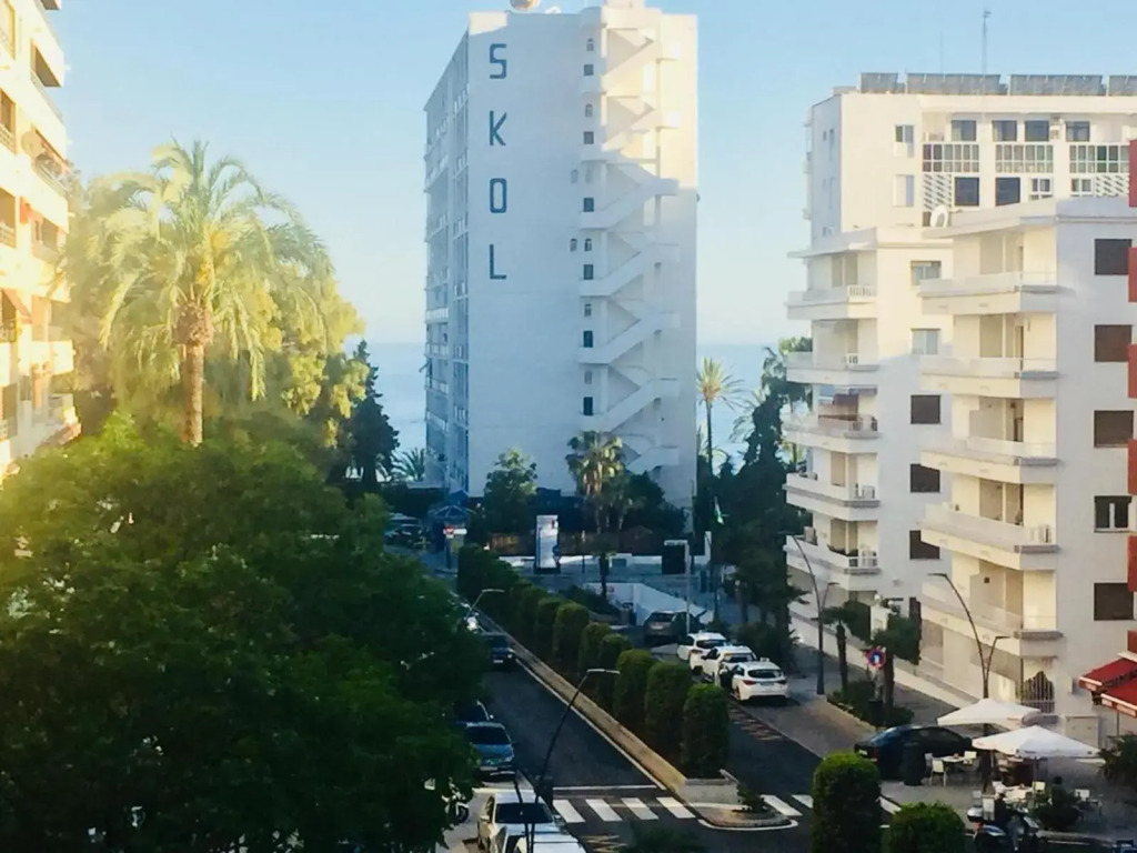 Marbella downtown next to the sea