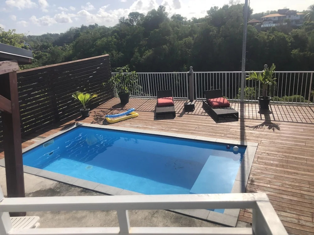Villa With 3 Bedrooms in Le Gosier, With Wonderful sea View, Private Pool and Furnished Terrace - 4 km From the Beach
