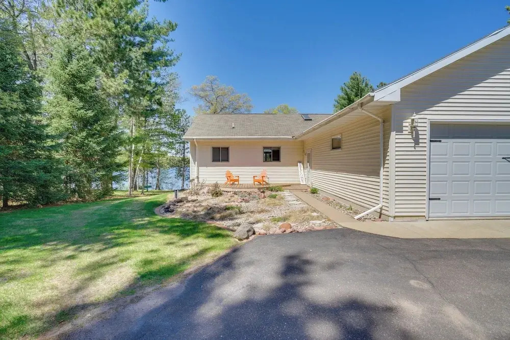 Spacious Lakefront New Auburn Home w/ Sunroom